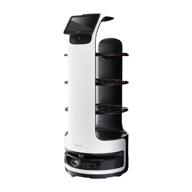 D1 Commercial Delivery Robot for Restaurant Hotel Cafe – Autonomous Serving, Food Tray, AI Navigation, Multi-Floor, 40kg