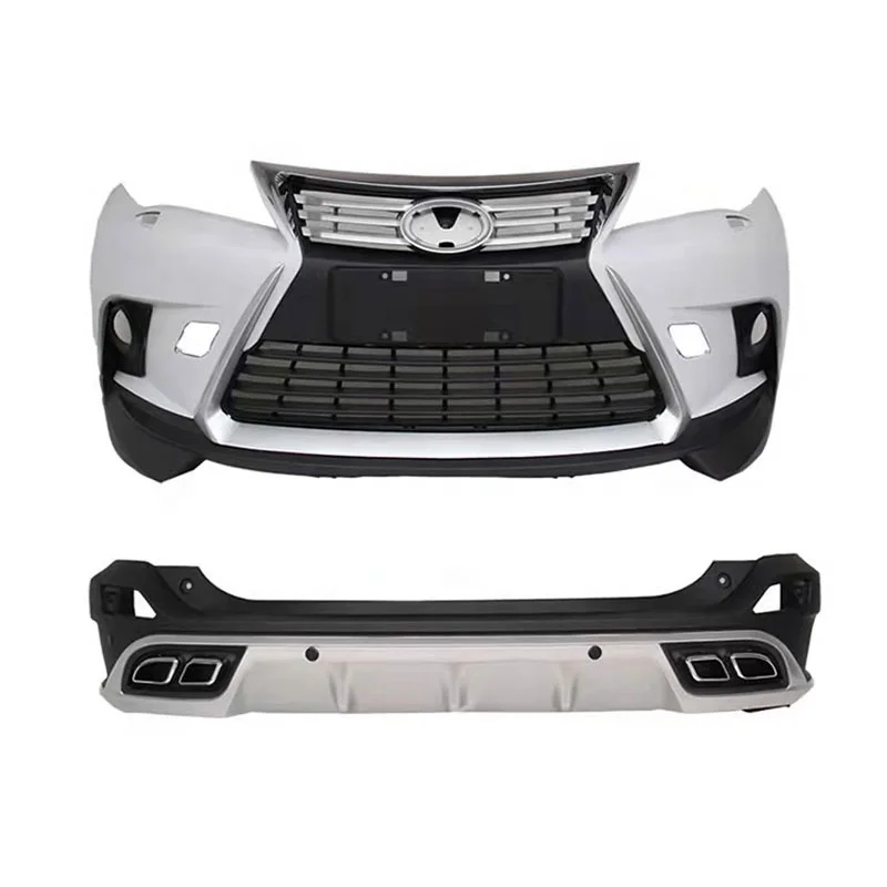 Automotive body kit factory direct For Toyota RAV4 2013-2018 Upgrade to Lexus NX Type Front Bumper Grille Car bumpers