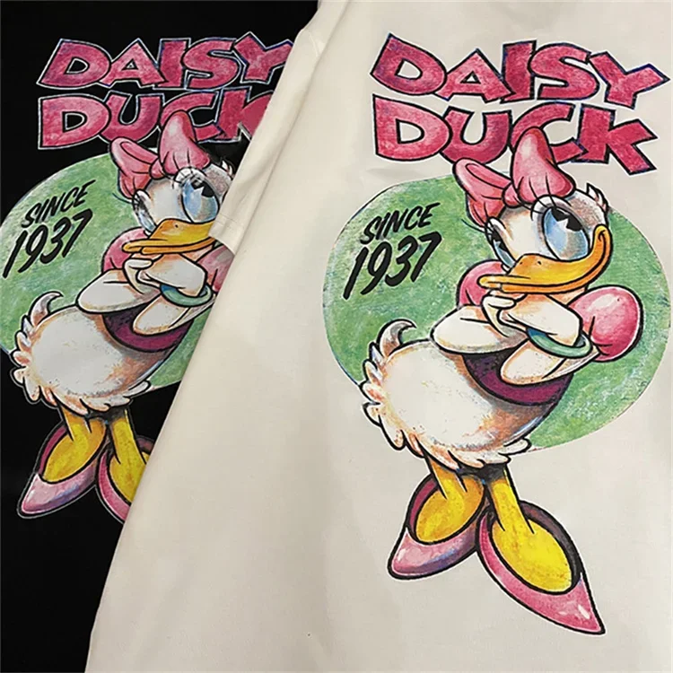 Disney T Shirt Donald Duck Anime Blouses Graphic Short Sleeve T Shirts Kawaii Tee Top Harajuku Donald Duck Y2k Women Clothing