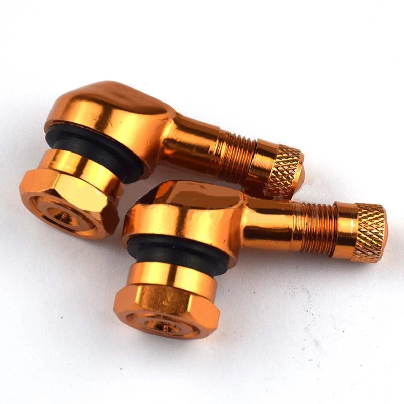 2PCS Motorcycle Rim Tire Wheels Spare Parts Valve Elbow 90 Degree Angle Motorbike Wheel Tire Tubeless Valve Stems Rim Wheel Part