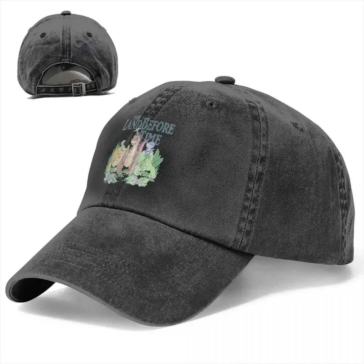 New The Land Before Time Dinosaur Cartoon Baseball Caps Vintage Distressed Washed Snapback Cap Style  Travel Adjustable Hats Cap