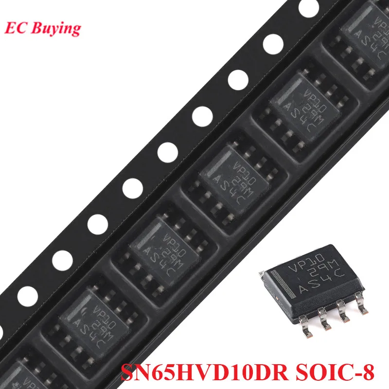 SN65HVD10DR SOIC-8 SN65 SN65HV SN65HVD SN65HVD10 SN65HVD10D VD10 SOIC8 Half Duplex RS-485 Transceiver Chip IC New Original