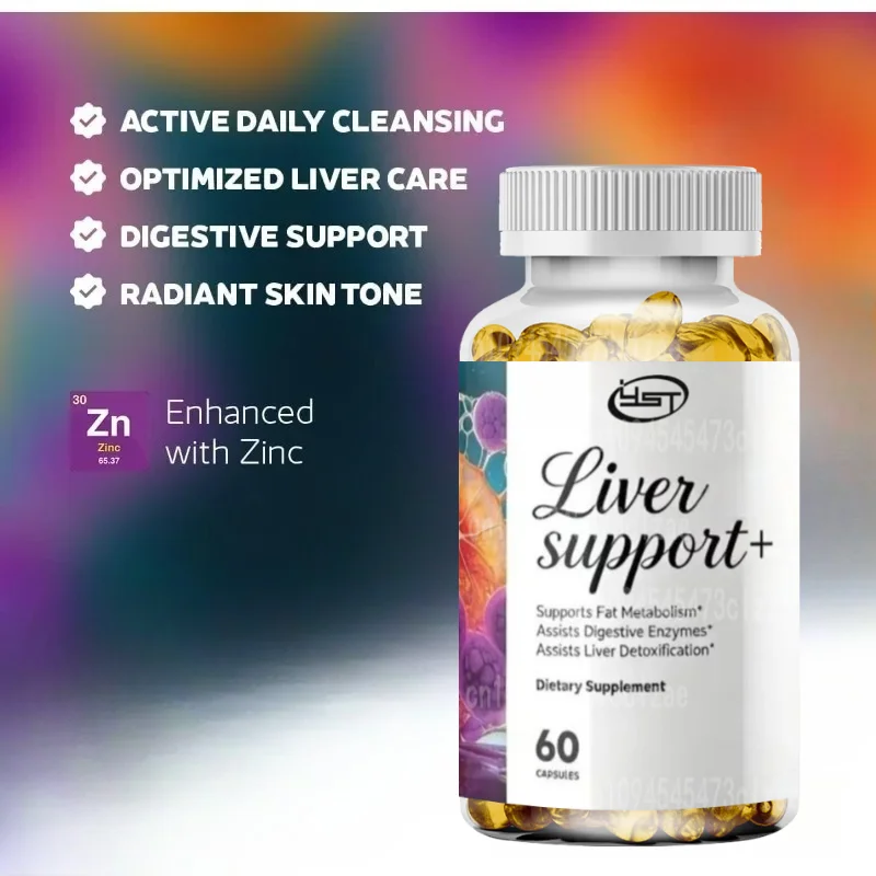 Liver Health Support Supplements Containing Zinc, Choline, Milk Thistle, Beetroot, Thistle, Parsley, Dandelion -60 Capsule