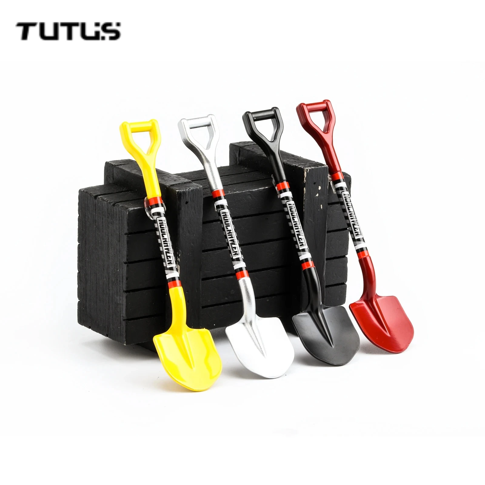 Metal Decorate Mini Shovel Mood Pieces for 1/10 1/18 1/24 RC Crawler Car Axial SCX10 90046 Traxxas TRX4 D90 Redcat Upgrade Parts