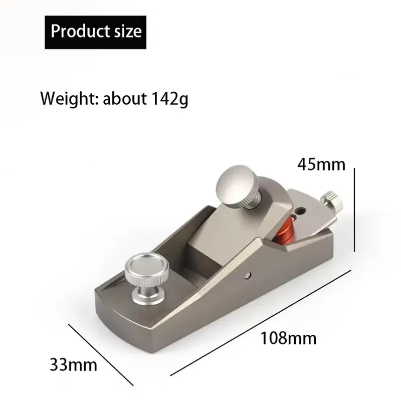 Aluminum Woodworking Hand Planer with Flat Base for Accurate Surface Smoothing and Trimming
