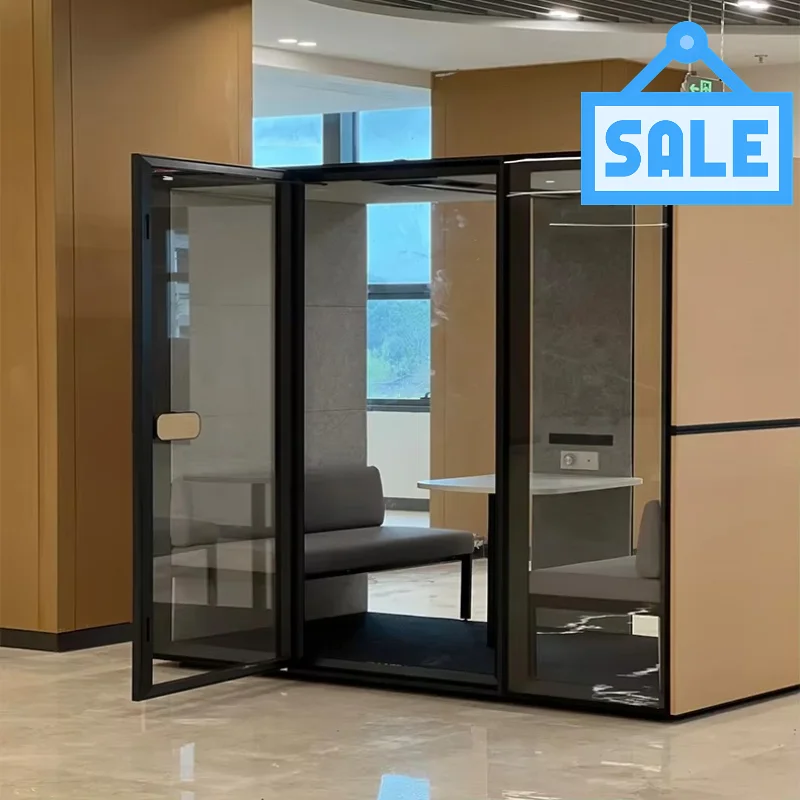 Luxury Noise Isolation Cabin Customized Acoustic Office Pod Soundproof Booth Privacy Workspace for Business Meeting