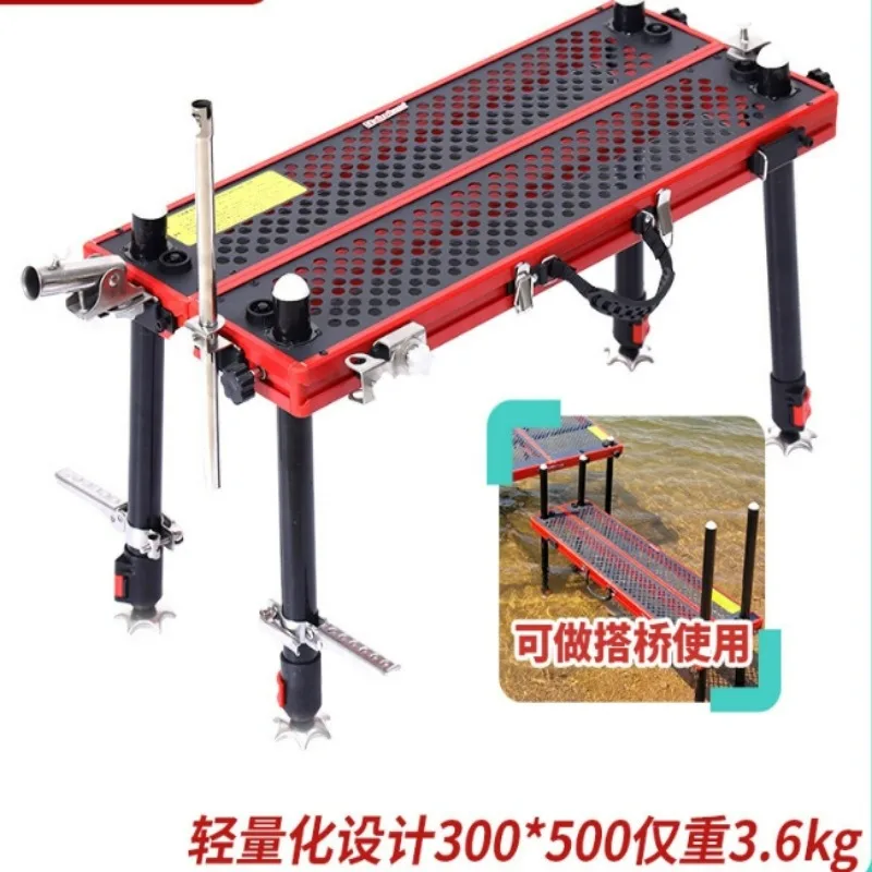 New Thickened Small Diaoyutai Aluminum Alloy Fishing Stool Hollow Reservoir Diaoyutai Ultra Light Foldable Retractable Portable