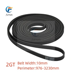 3D Printer GT2 Width 10mm Closed Loop Rubber 2GT Timing Belt Length 976 1250 1500 2000 2220 3230 mm Transmission belt