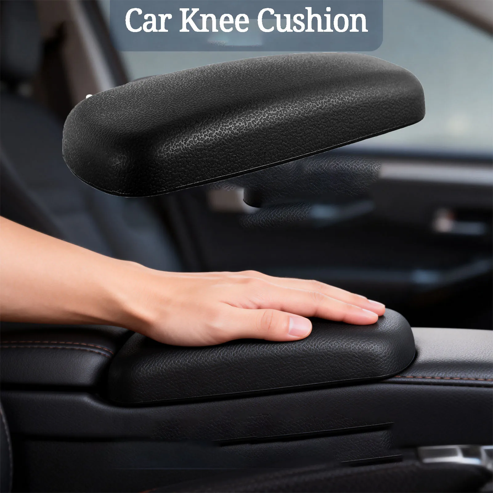 

2PCS Soft Leather Car Armrest Pad Universal Comfortable Knee Cushion for Truck SUV Car Door Armrest Pads Elbow Pads for Car Seat