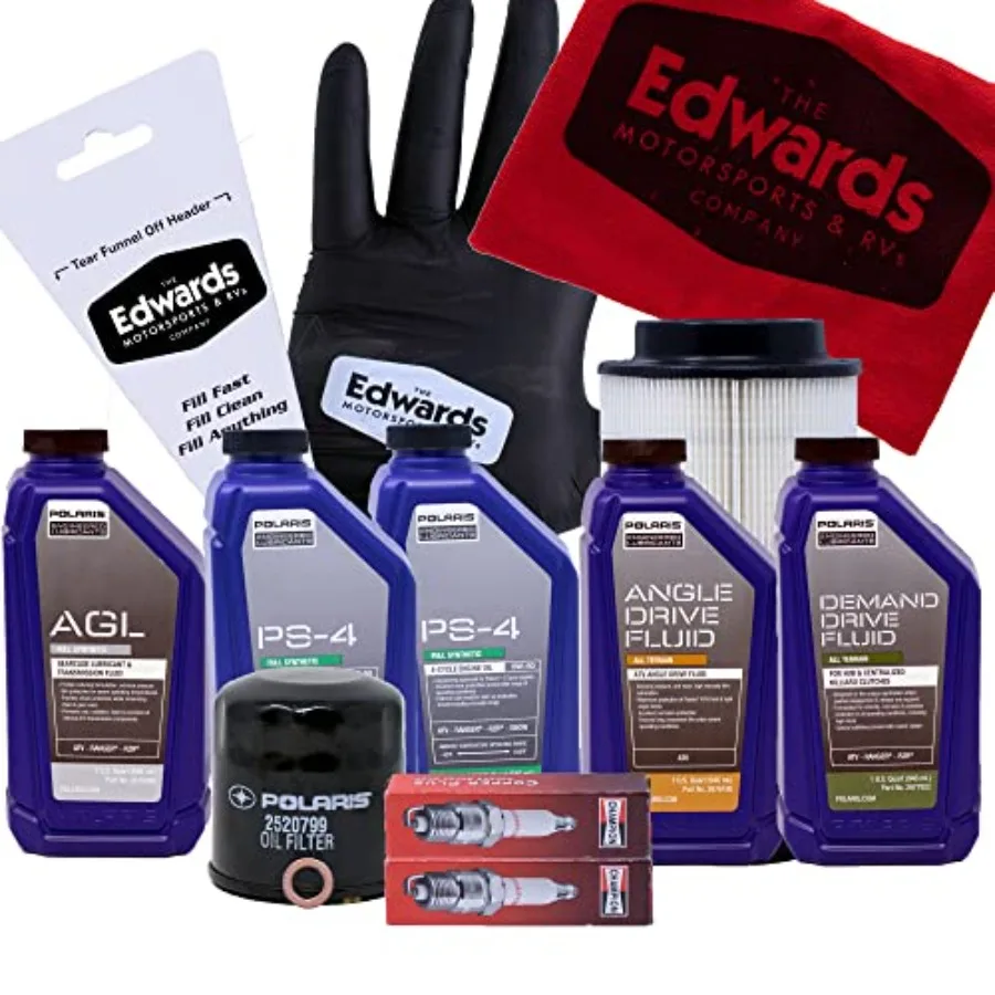 

Edwards Oil Change Kit for 2012-2022 Polaris Sportsman 850 XP 850 with Air Filter Replacement Complete Maintenance Solution for