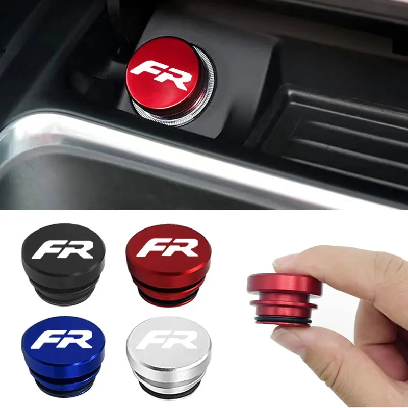 Car Cigarette Lighter Plug Waterproof Cover Protective Case Dust Cover For Seat Leon FR+ Cupra Ibiza Altea Exeo Formula Racing