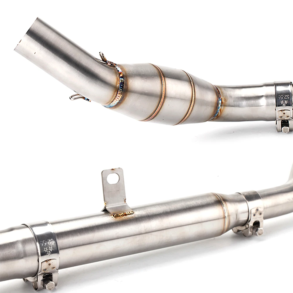 For CFMOTO 250NK 300NK 250SR 300SR 300SS Complete Exhaust System Header Mid Link Pipe 51mm Muffler
