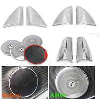 For Mercedes Benz W205 W213 X253 GLC C E Class E200 Car Door Audio Cover Speaker Decor Loudspeaker Trim Interior Accessories