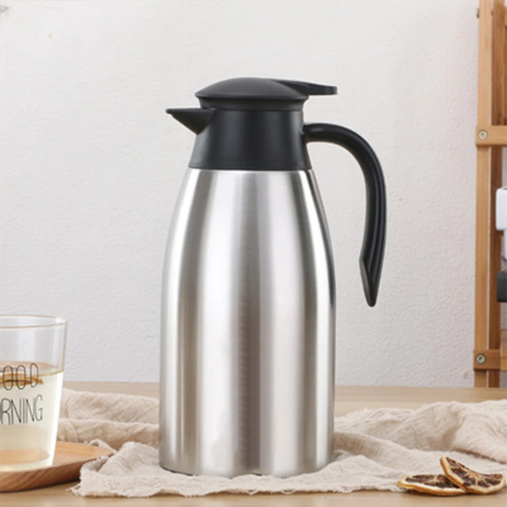 

Stainless Steel Pot Coffee Stylish Thermal Bottle Silver Insulated Water