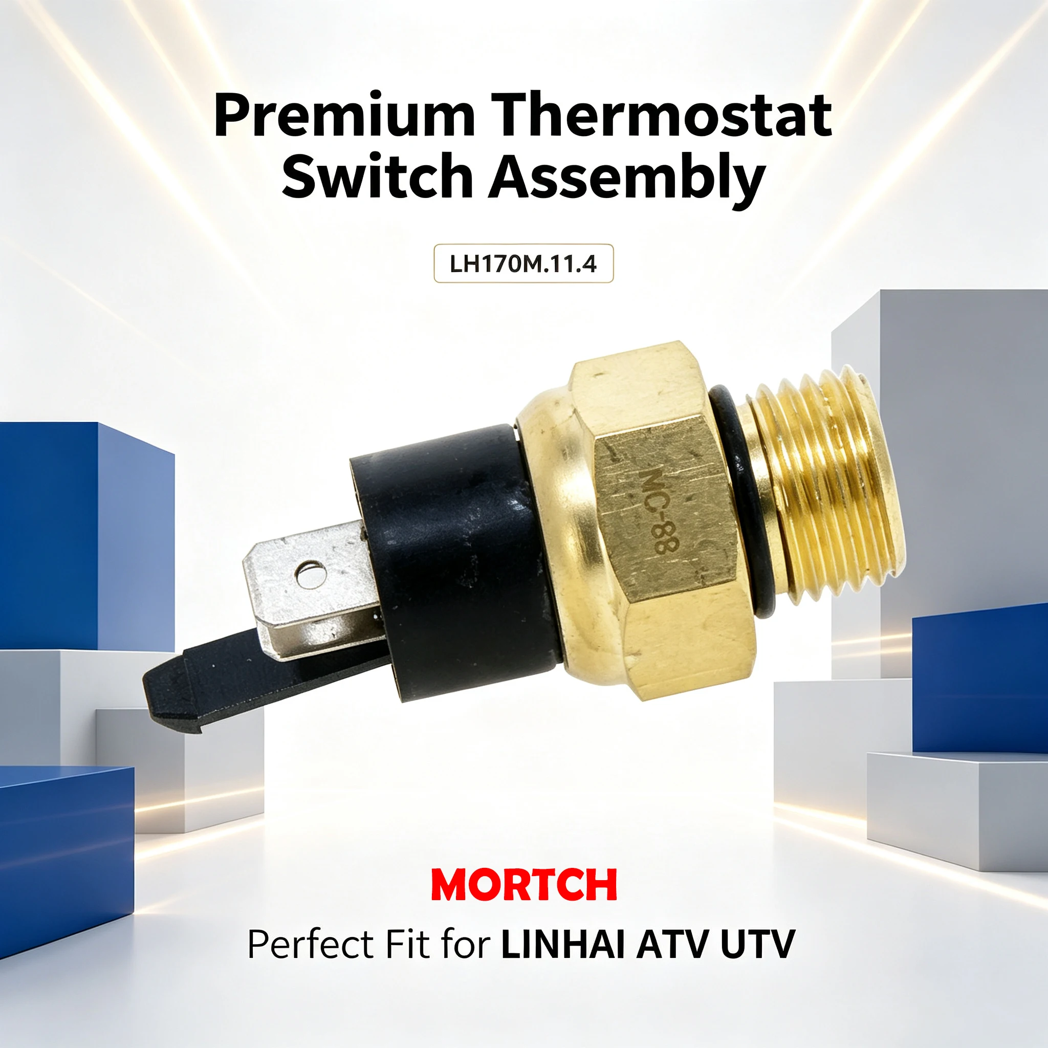 LH170M.11.4 Thermostat-Schalter-Baugruppe für LINHAI 260 300 400 520 550 565 ATV UTV Motorrad Kühlungs-Ersatzteil – Detail 4