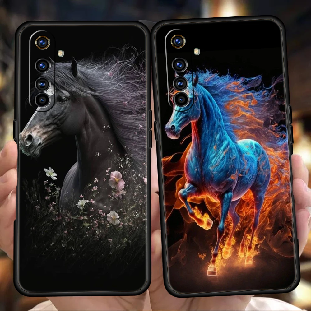 Frederik The Great Beauty Horse Phone Case for Oppo A17 A12 A57 A74 A16 Find X5 X6 A52 A53 A54 A15 Reno 6 Z 7 Pro A9 2020 Shell