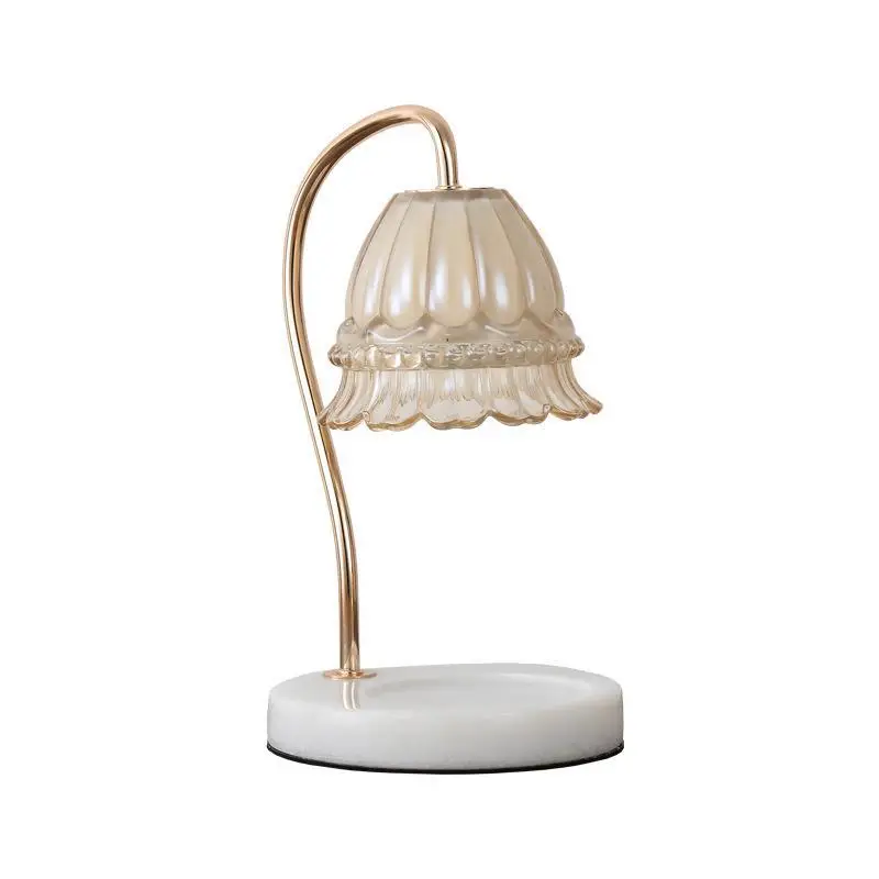 スズランワックス溶解ランプヨーロッパのロマンチックな大理石キャンドル溶解ランプキャンドルテーブルランプ寝室ディフューザーキャンドルメルティ