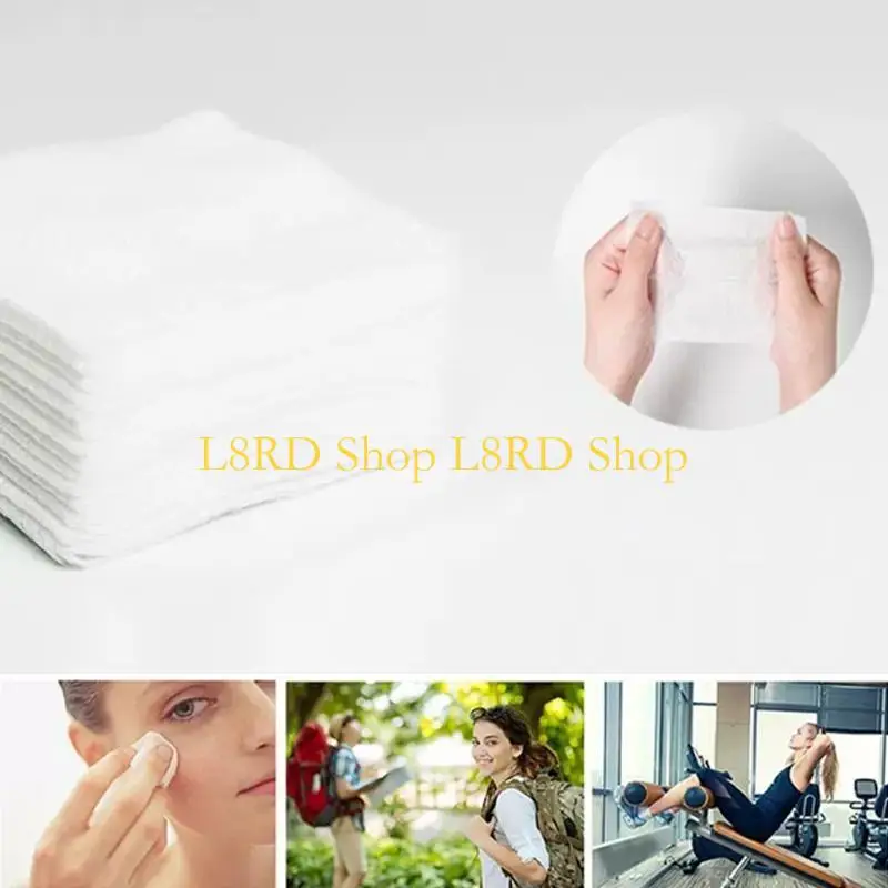 L8rd 100x/pack katoenen pads voor het reinigen make -up removerkussentjes cosmetische wattenschijfjes