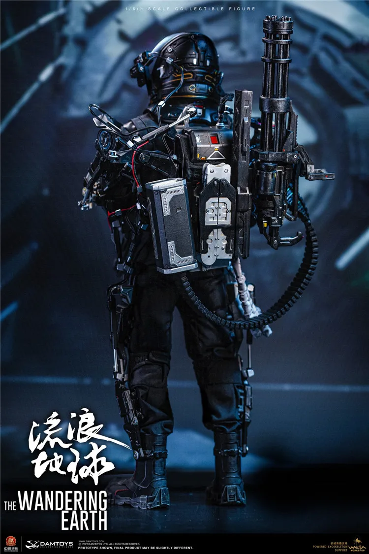 DAMTOYS DMS035 1/6 The Wandering Earth Rescue Unit Zhang Xiaoqiang Figure Model 12'' Soldier Full Set Collectible