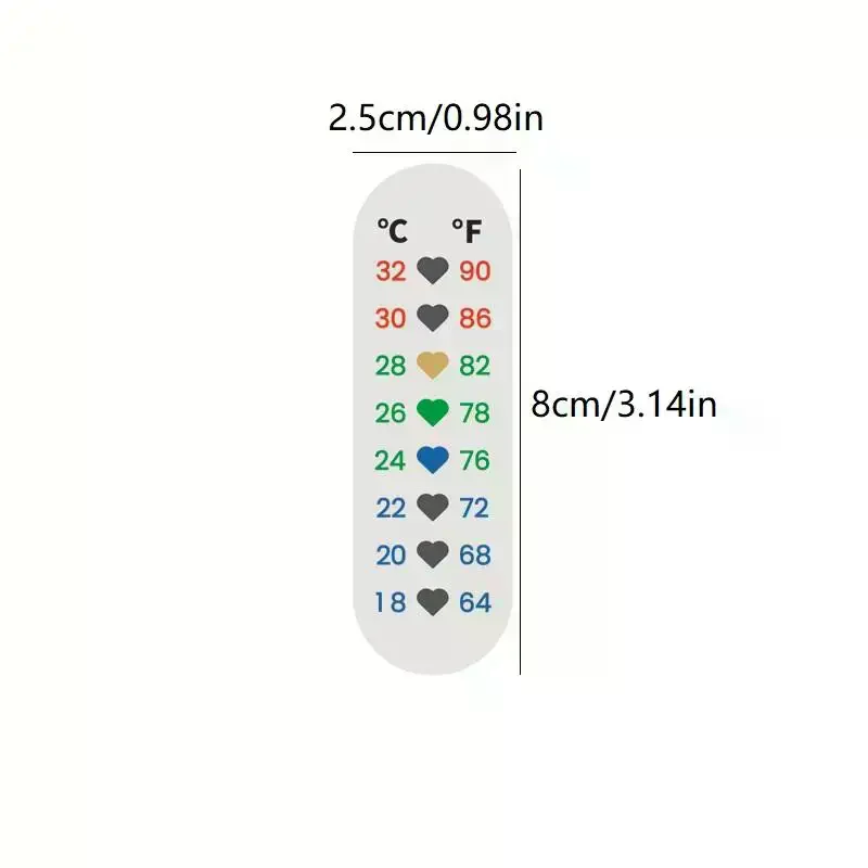 Baking Bread Fermentation Thermometer Patch Digital Temperature Sticker for Dough Rising at Home Kitchen Use 5PCS