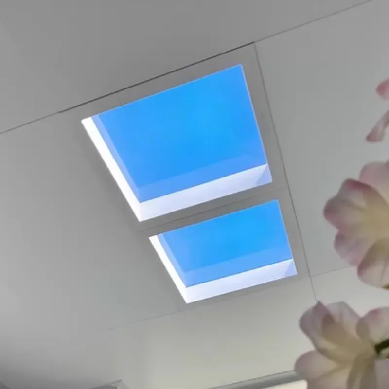 SUEZ Indoor Natural Aluminum Artificial Skylight Panel Led Ceiling Light Slim Recessed Flat Light for Bedroom