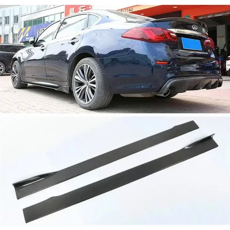 Carbon Fiber For Infiniti Q70 Q70L 2017-2022 Side Panels Body Skirts Kit lip Cover
