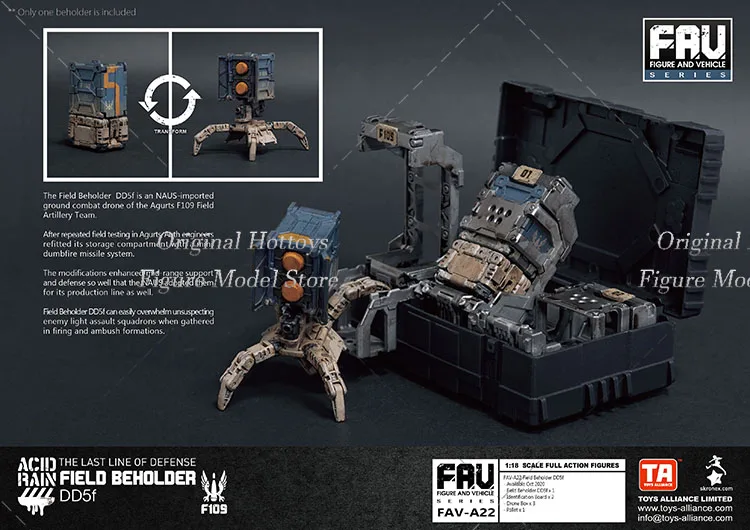 Acid Rain War 1/18 Scale Soldier FAV-A20 Field Flea DF3f A22 Beholder DD5f Full Set 3.75-inch Action Figure Model In Stock