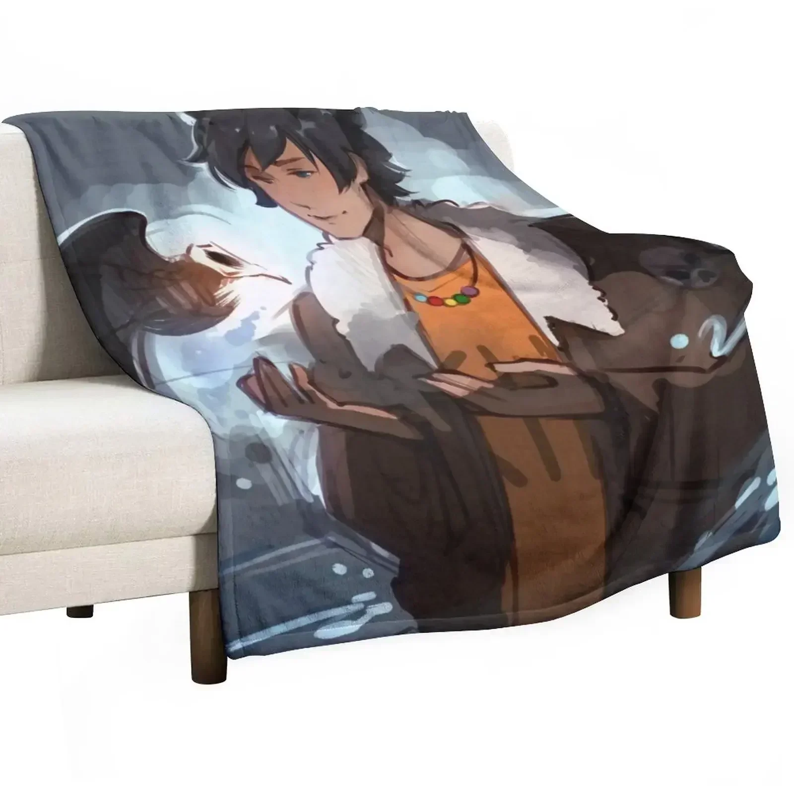 Message from Death Throw Blanket Decorative Beds Designers anime Loose Blankets