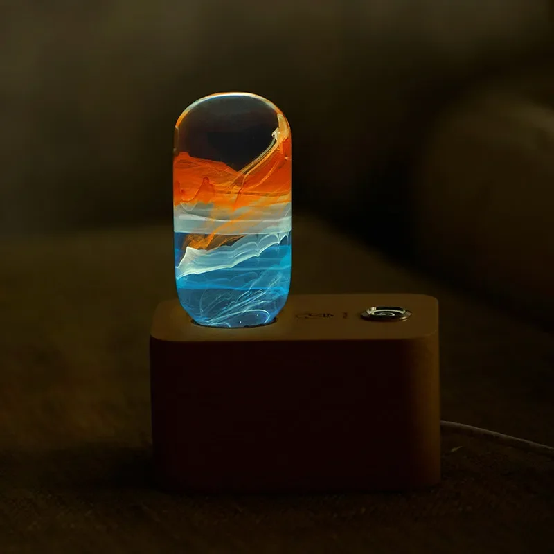 NEW Atmosphere Morning Glow Resin Luminous Ornament Home Desktop Decoration Crafts Exquisite Gifts