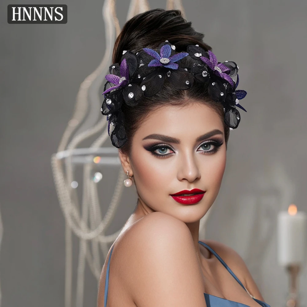 TOPQUEEN Elegante Braut Hochzeit Blume Haar Armband Handgemachte Exquisite frauen Bankett Tanzen Party Haar Zubehör YXA207