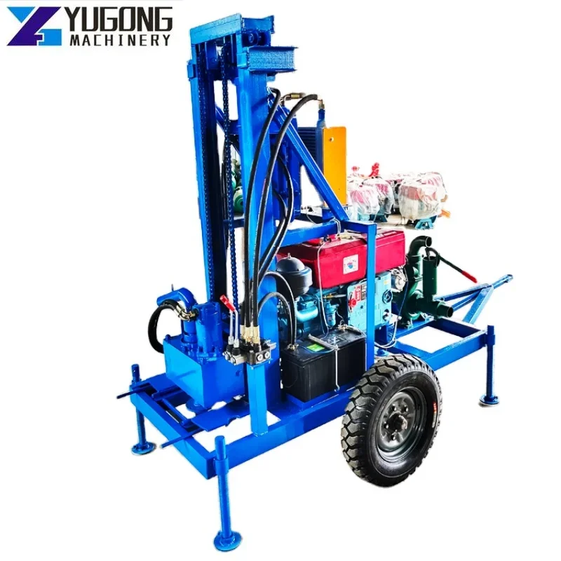 

Water Well Drilling Rig Machine Pump Machine Water Well Rock Drill Rig Hydraulic Trailer Mounted Water Well Drilling Rig Machine