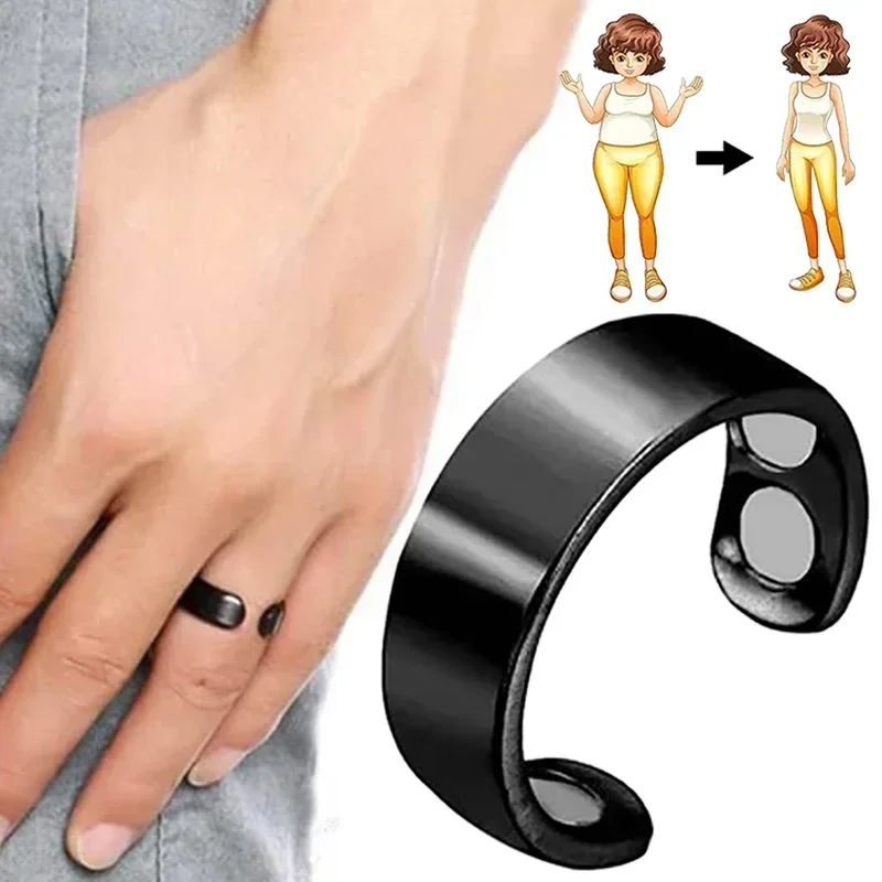 Lymphatic Drainage Therapeutic Magnetic Ring Adjustable Magnetic Therapy Rings Lymphatic Detox Magnetic Ring for Men and Women