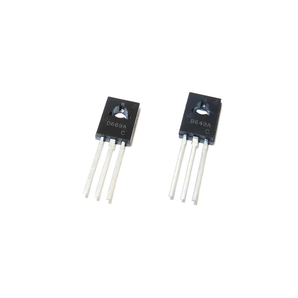 20PCS/LOT 2SB649A 2SD669A B649A D669A NPN PNP 1.5A 160V Transistor Triode  TO-126 New  Good Quality Chipset