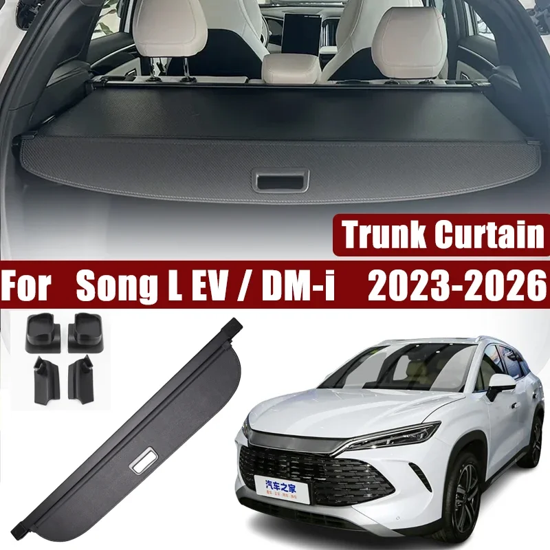 For BYD Song L EV Song L DM-i 2023 2024 2025 2026 Car Trunk Curtain Luggage Trunk Cargo Cover Interior Auto Part Car Accessories