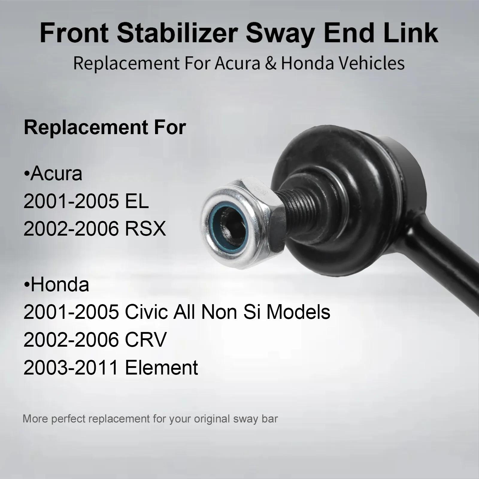 2x المثبت الأمامي Sway بار نهاية الروابط ل 2001-11 هوندا سيفيك CR-V أكورا EL RSX