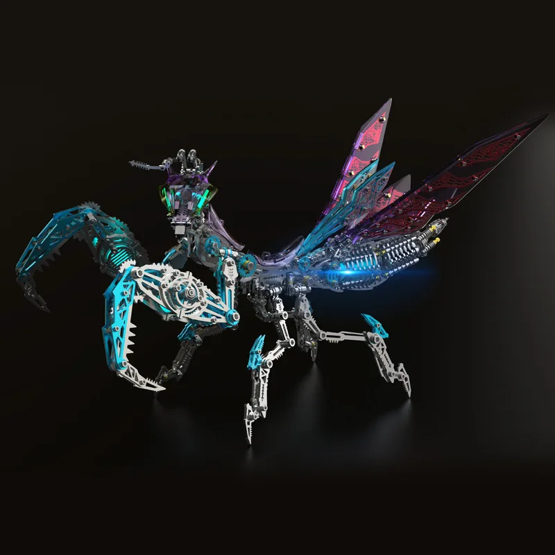 A handmade gift for a man Mantis color scorpion dinosaur Pegasus 3D three-dimensional metal mechanical puzzle DIY birthday gifts