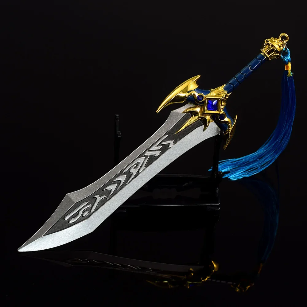 World of Warcraft Weapon QuelSerrar Sword Blade Highborne Game Peripheral 21cm Metal Ninja Katana Weapon Model Crafts Gifts Toys