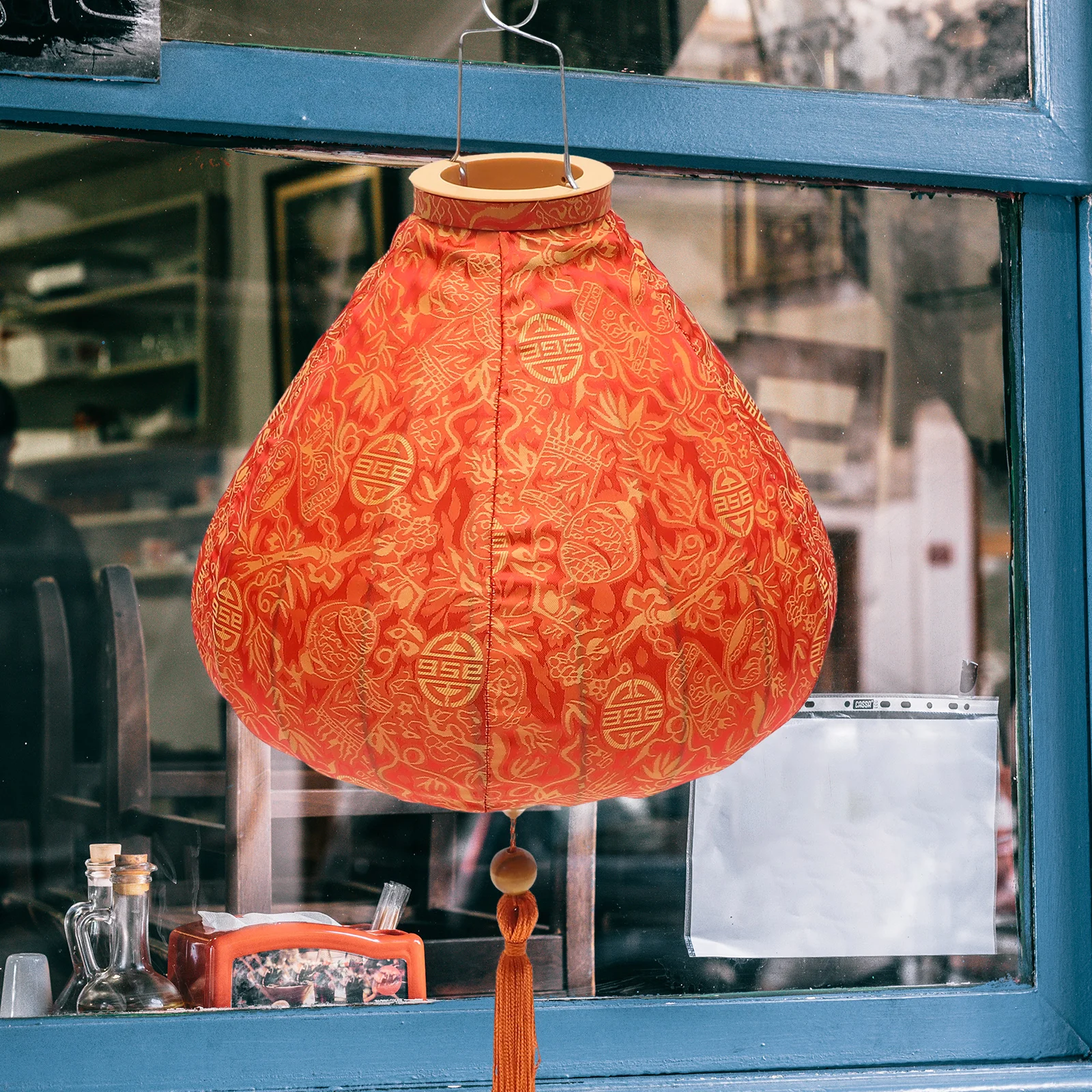 

Retro Lantern Decorative Cloth Chinese Festival Hanging Antiques Celebration Random Color Durable Smooth Surface