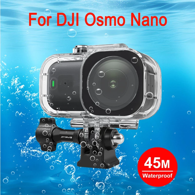 PULUZ 45m Depth Waterproof Housing Cover For DJI Osmo Nano Main Body Camera Diving Case Underwater Photography Cover Accessories