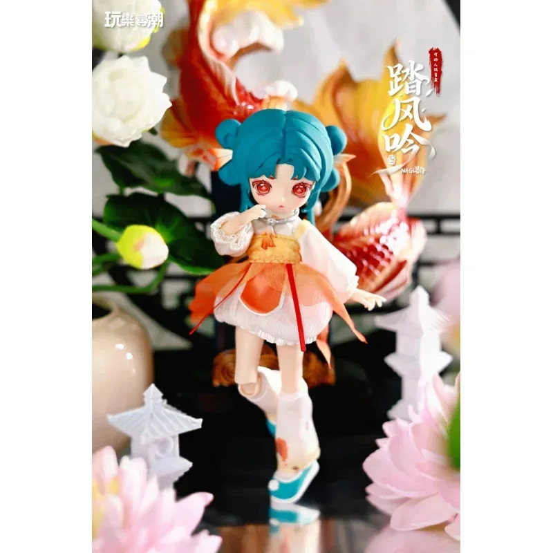 새로운 오리지널 나기 스텝 위스퍼링 윈드 시리즈 BJD 블라인드 박스 미스터리 박스 인형 선물 데스크탑 장식 애니메이션 피규어 장난감