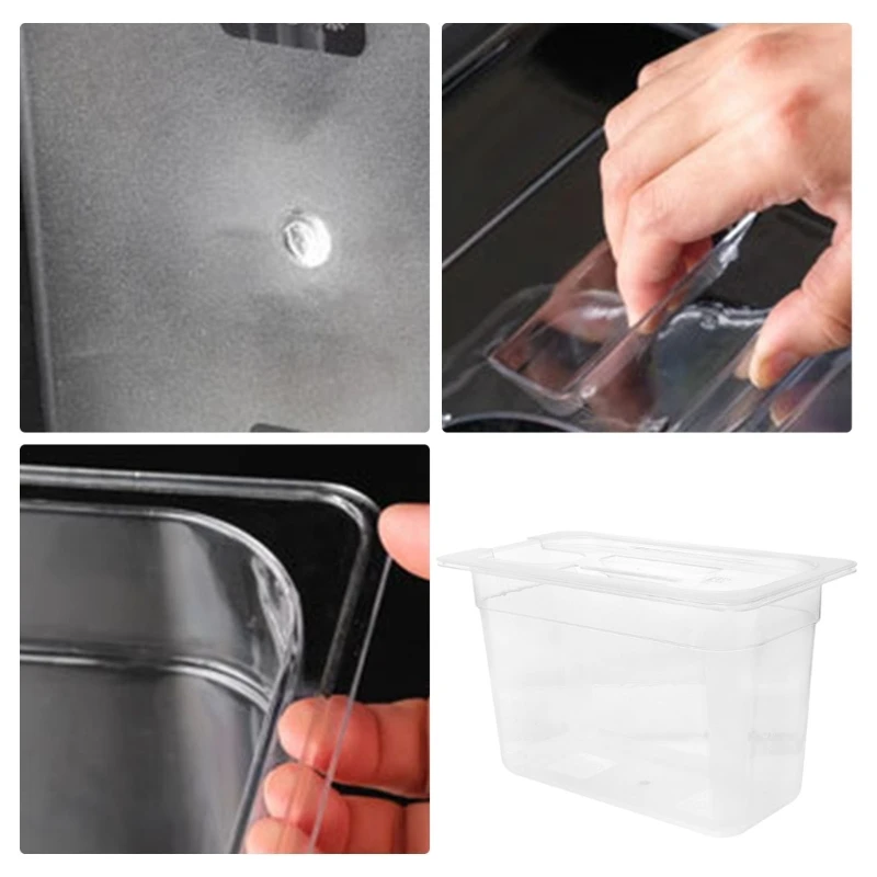

6L Clear Slow Cooker Storage Case with Rounded Edges for Easy Maintenance Large Capacity Plastic Sous Vide Water