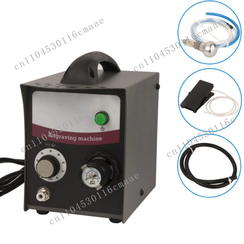

110V/220V Single-Head Pneumatic Engraving Machine Micro-Setting Reel Bead Edge Carving for Stone Setting and Engraving
