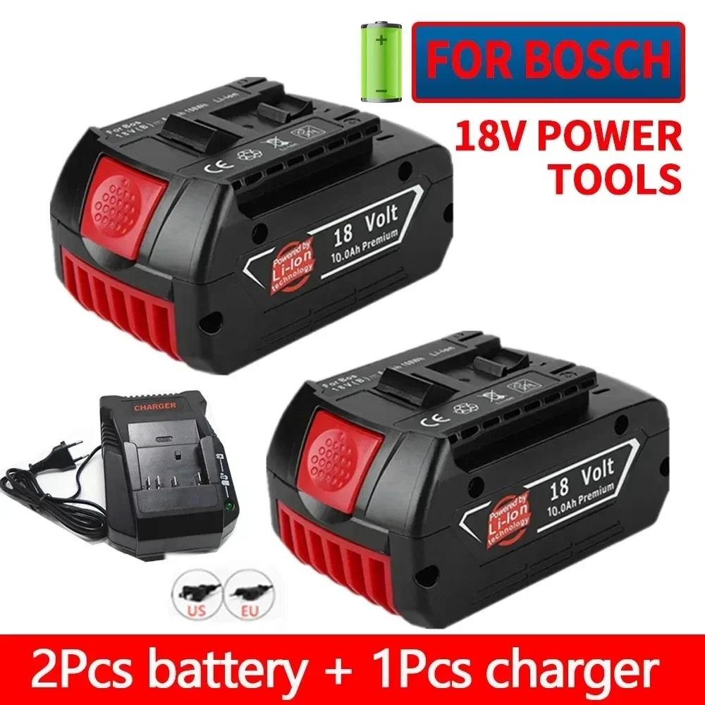 NEW For BOSCH Authentic 18V 10AH LITHIUM-ION BATTERY GBA 18V 10 AH 18V Professional GBA GSR GSB BAT618 BAT609 w/Fuel Guage