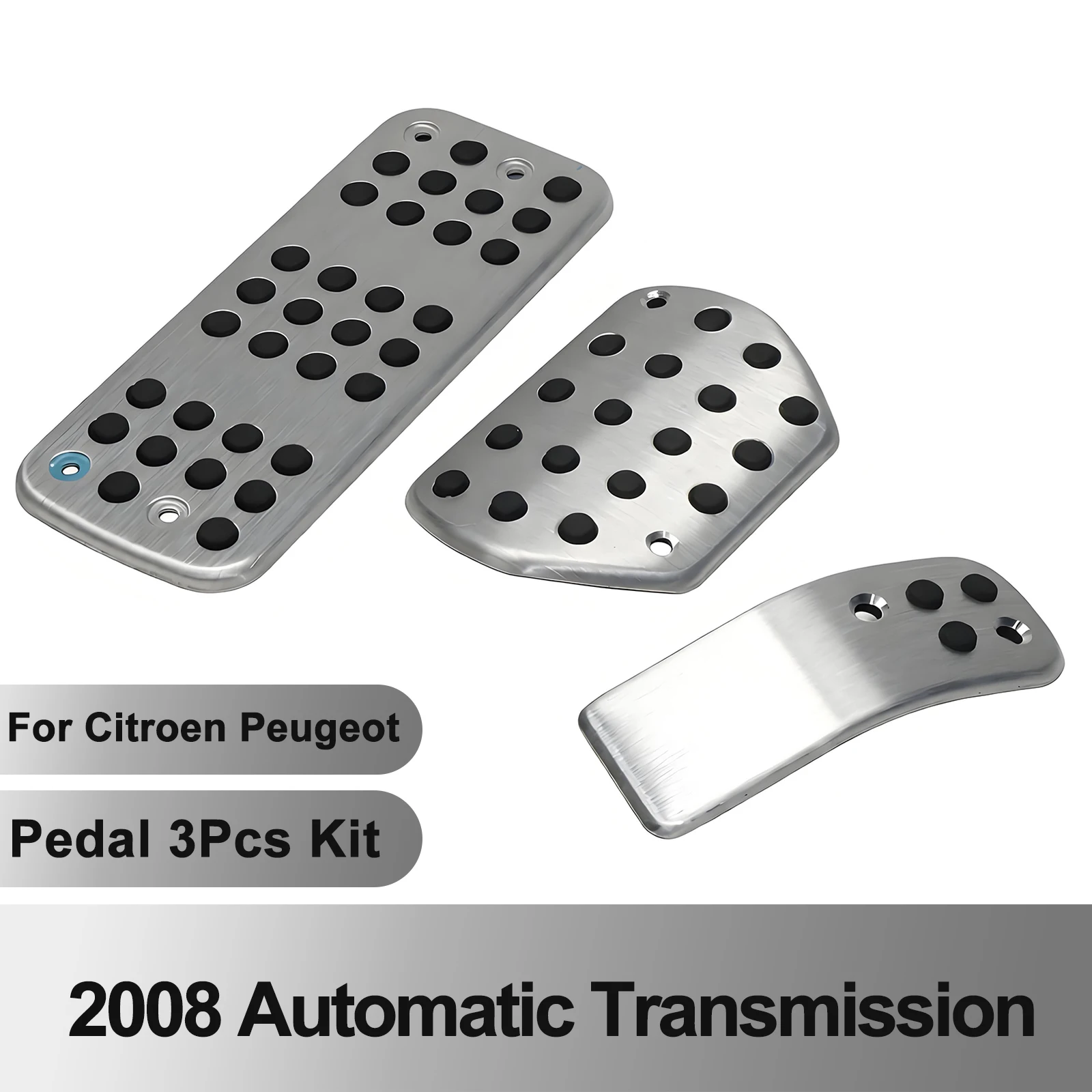3Pcs Kit For Citroen Peugeot 2008 Automatic Transmission For CITROEN C3 C4 DS 3 4 6 DS3 DS4 DS6 Foot Rest Pedal Plate Cover