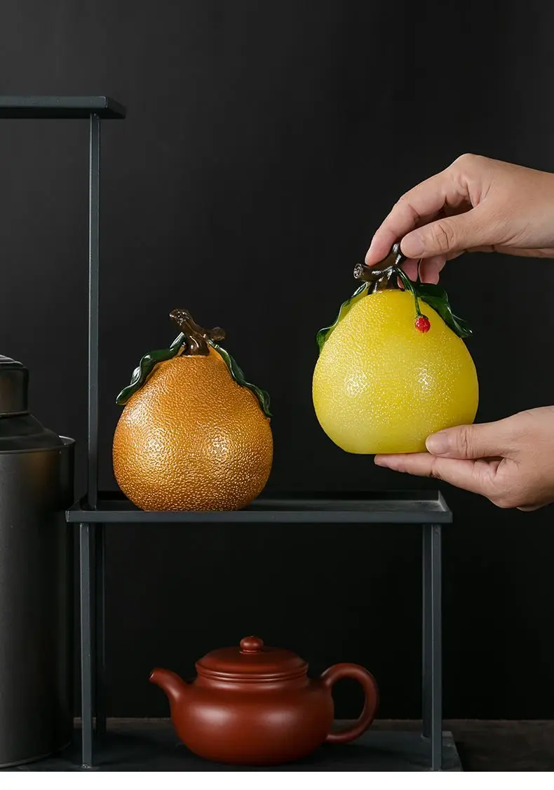 Tiktok صافي اللون الأحمر الشاي الحيوانات الأليفة الفردية الإبداع الجريب فروت إغراء حفل الشاي صينية الشاي يمكن أن دعم غرفة الشاي المنزلية #4