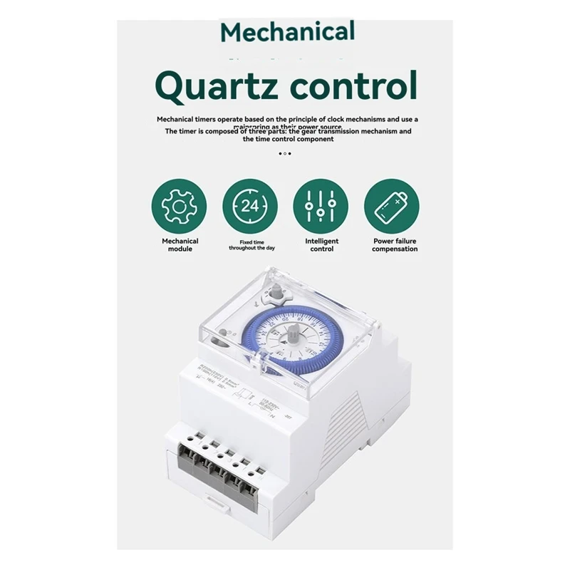 SUL181d DIN السكك الحديدية الموقت التبديل 24 ساعة للبرمجة الصعود توقيت تحكم ل ضوء الشارع الطريق السريع الأجهزة المنزلية-A50M #5