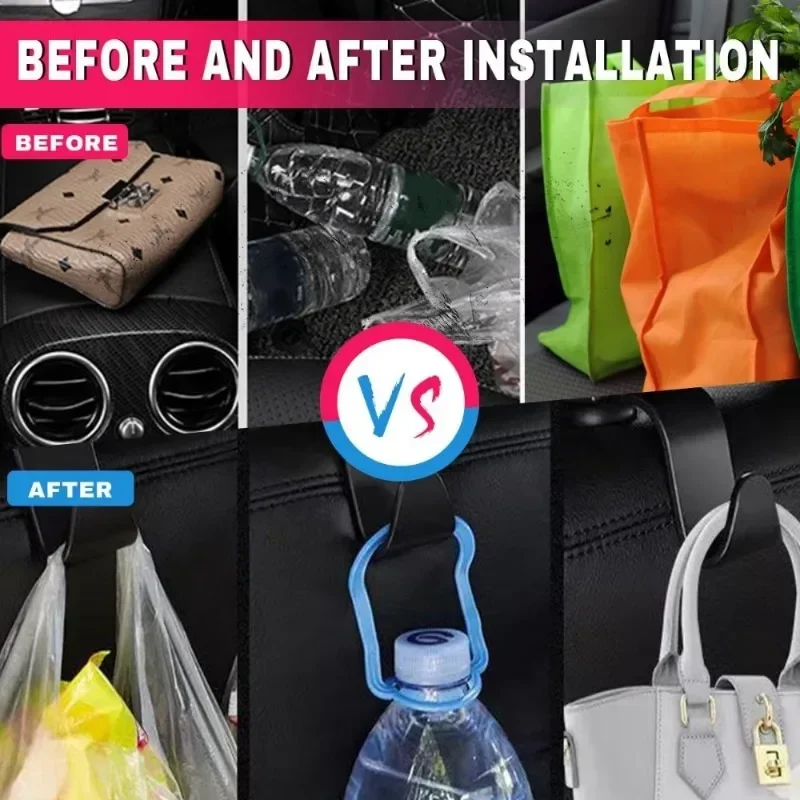 Autositz-Haken, Auto-Innenraum-Rücksitz-Aufhänger – einfache Installation, fester Halt, Autozubehör