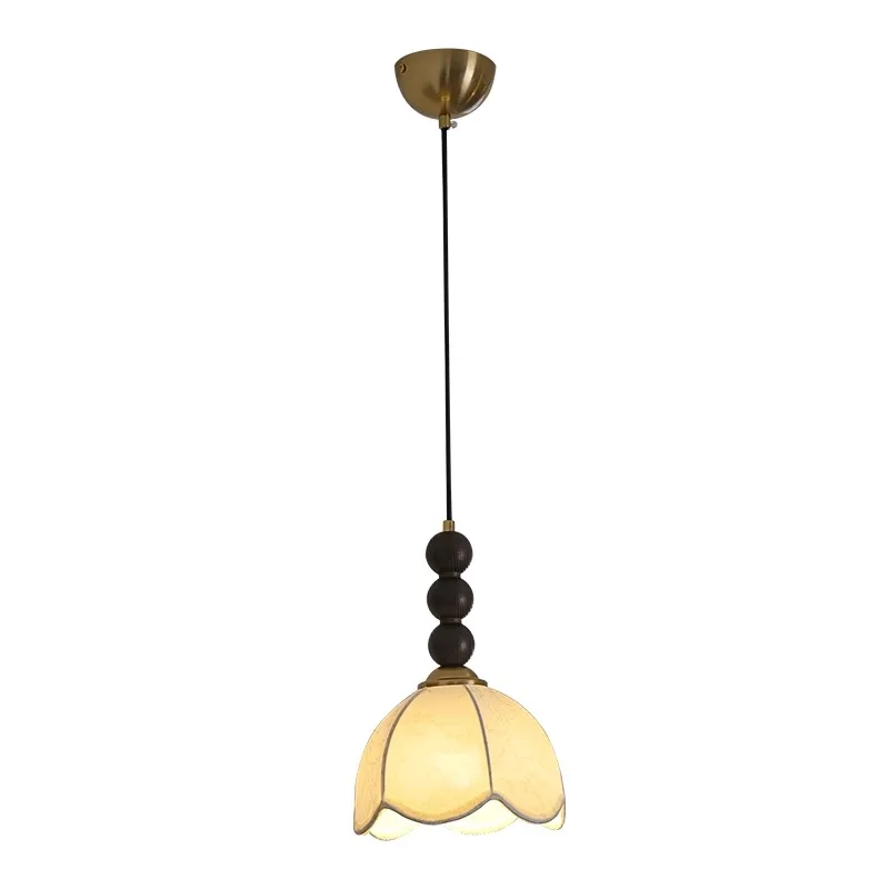 

Bedroom bedside lamp small chandelier American retro cream restaurant dining table bar chandelier