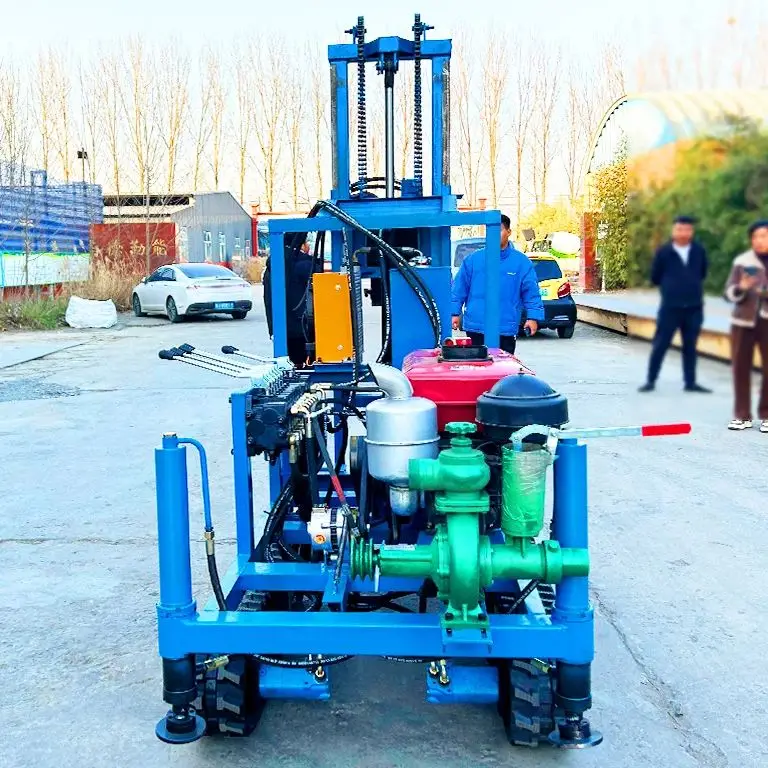 Customized Diesel Hydraulic Water Well Drilling Machine 100m 150m 180m 22HP 25HP 28HP 30HP 35HP Portable High Performance