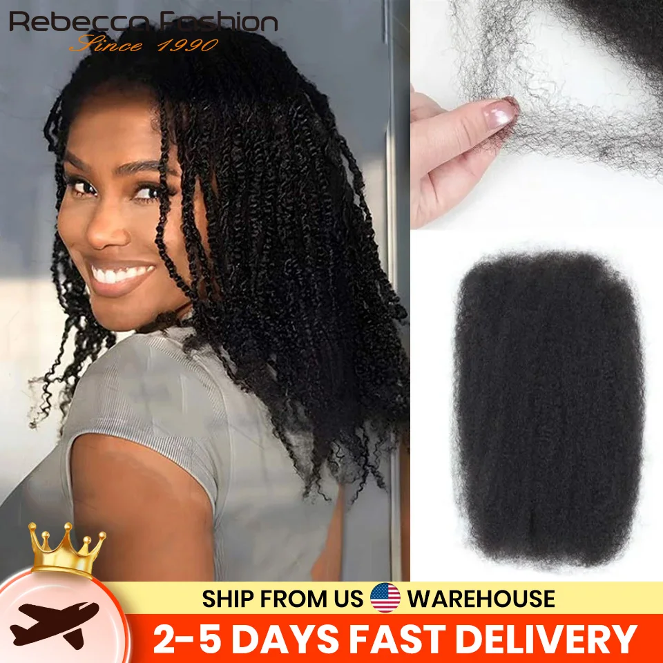 

Высококачественные человеческие волосы для плетения волос Afro Kinky Bulk Human Hair для плетения Afro Kinky Bulk Human Hair Mini Twist Natural Look